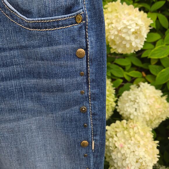 Rock&Roll Cowgirl Women's Jeans Studded Boyfriend size 28 Cutoff 29.25 Inseam - Picture 15 of 16